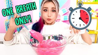 Making Slime In ONE BREATH!