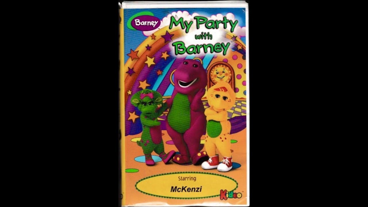 My Party with Barney 1998 VHS Kideo Starring McKenzi - YouTube