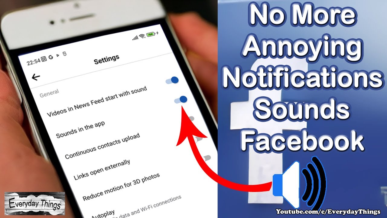 How to Turn Off In-App Sounds on Facebook - YouTube