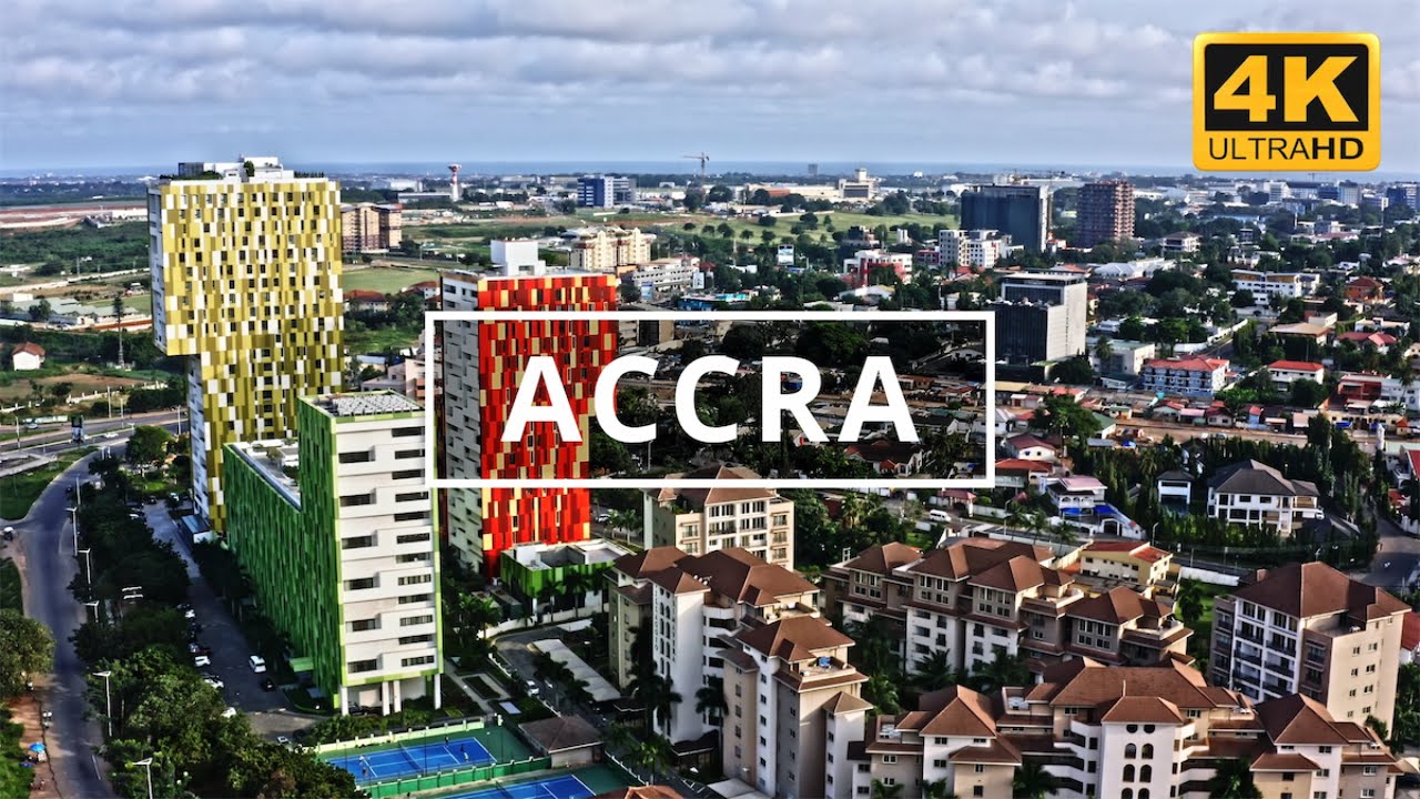 Accra, Ghana 🇬🇭 | 4K Drone Footage - Mapcast