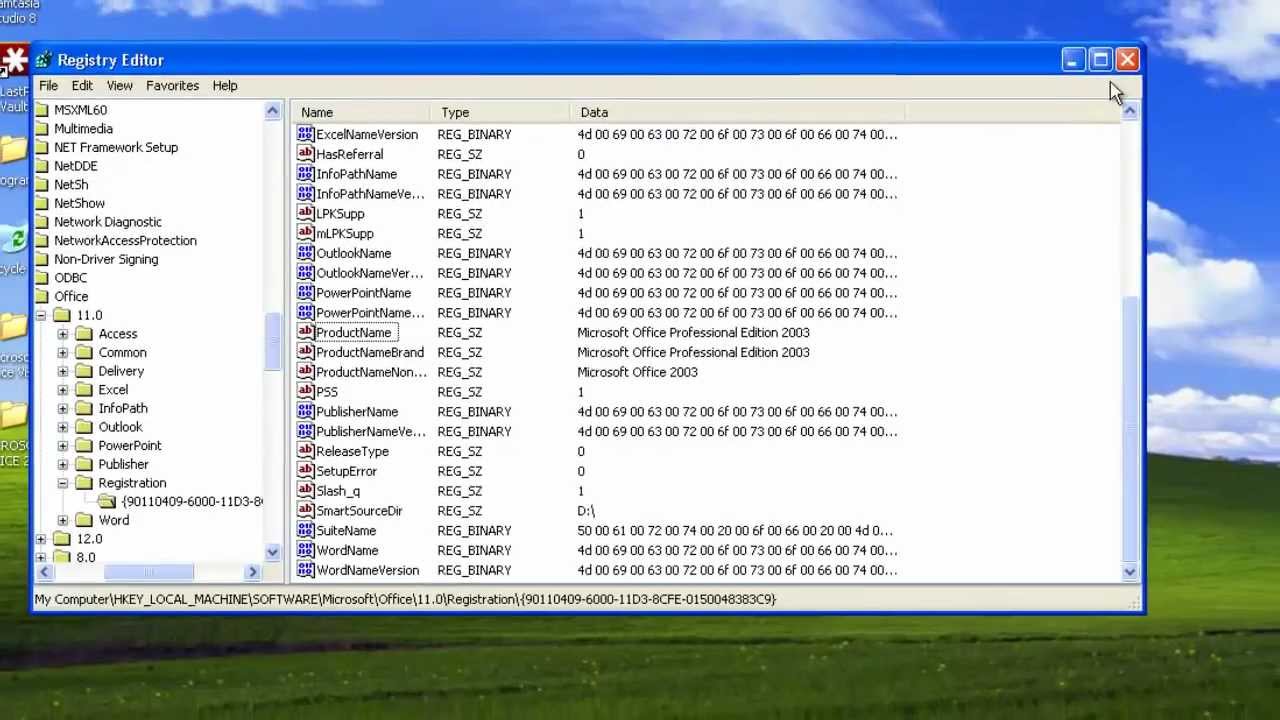 How to Change Office 2003 Product Key - YouTube