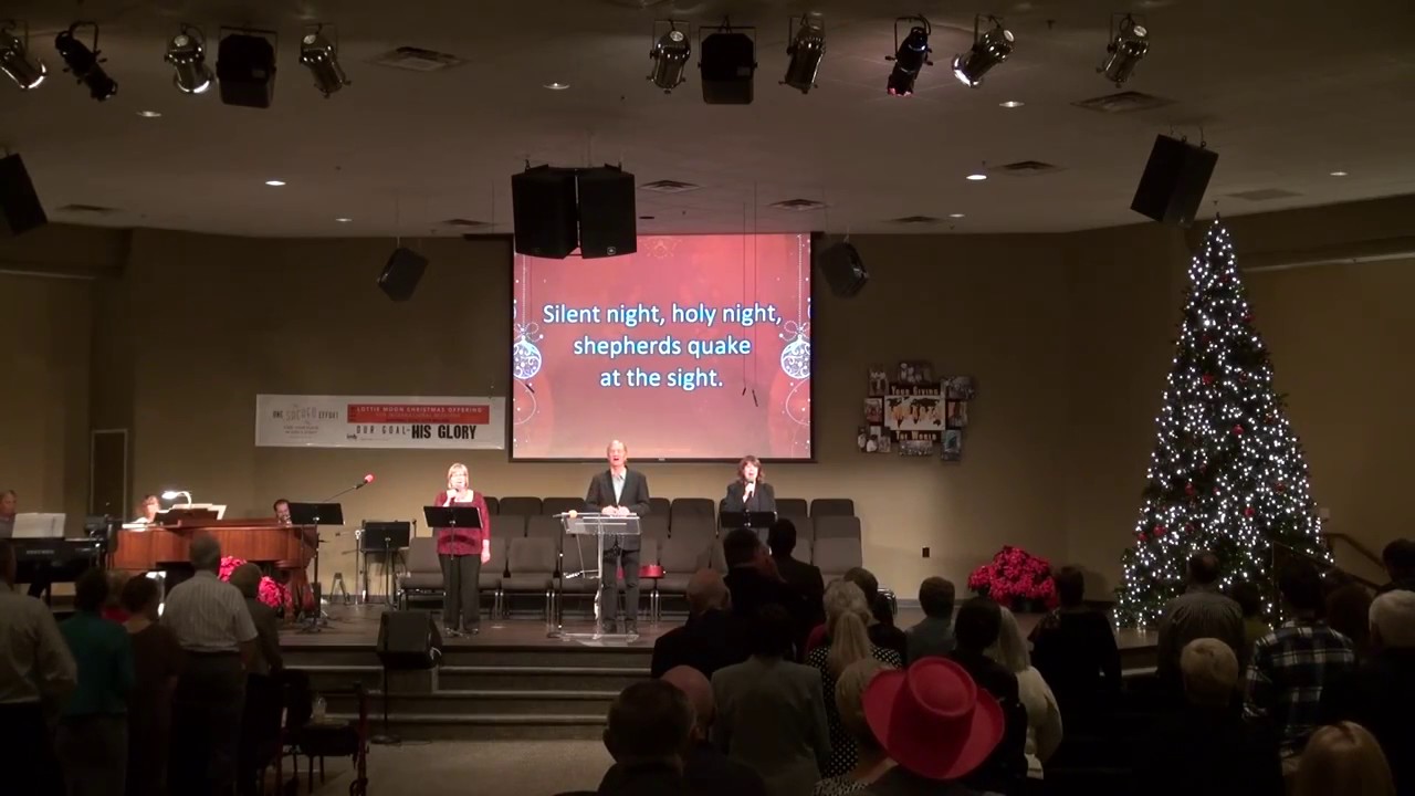 Silent Night Song Church Hymn First baptist Church Lyrics - YouTube