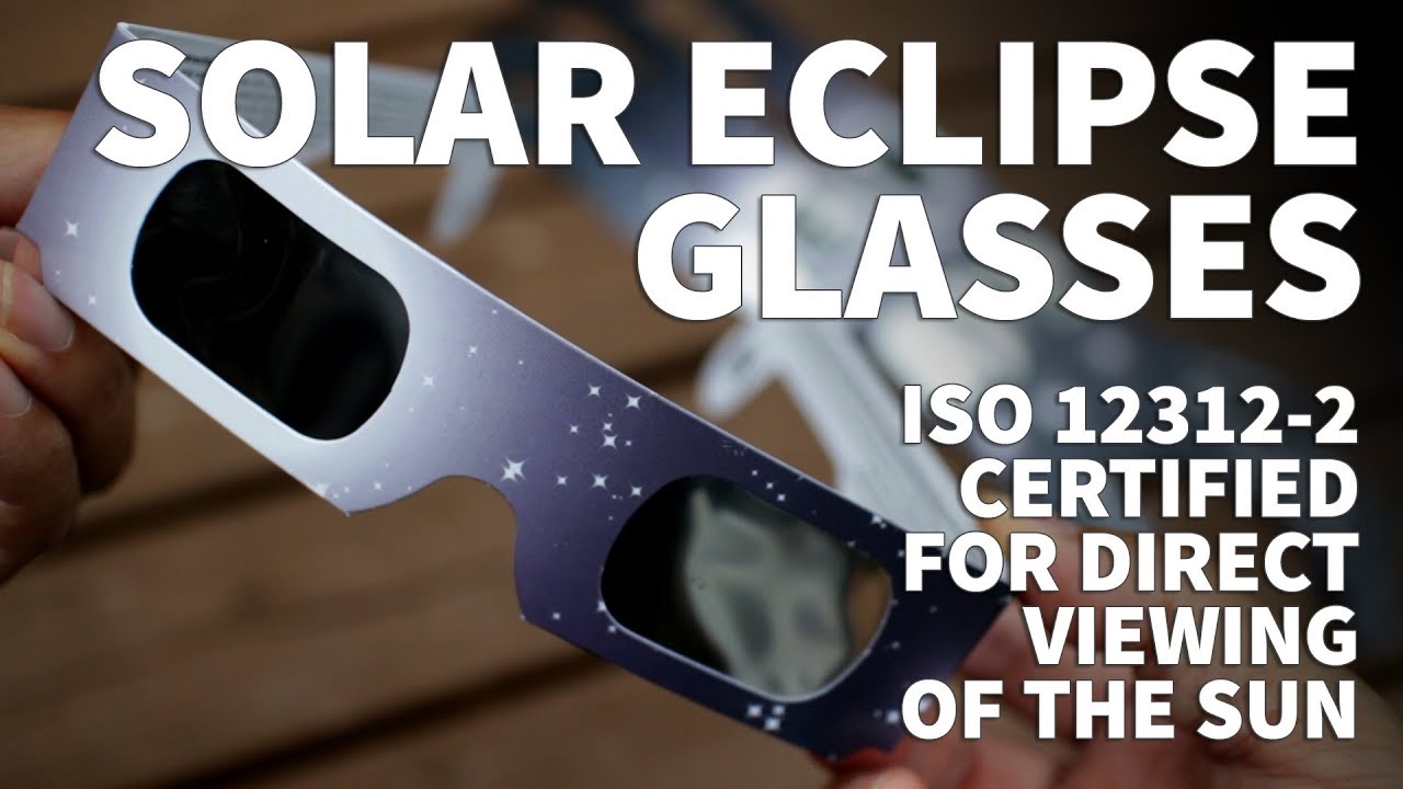 Certified Solar Eclipse Glasses NASA Approved ISO 123122 Standard