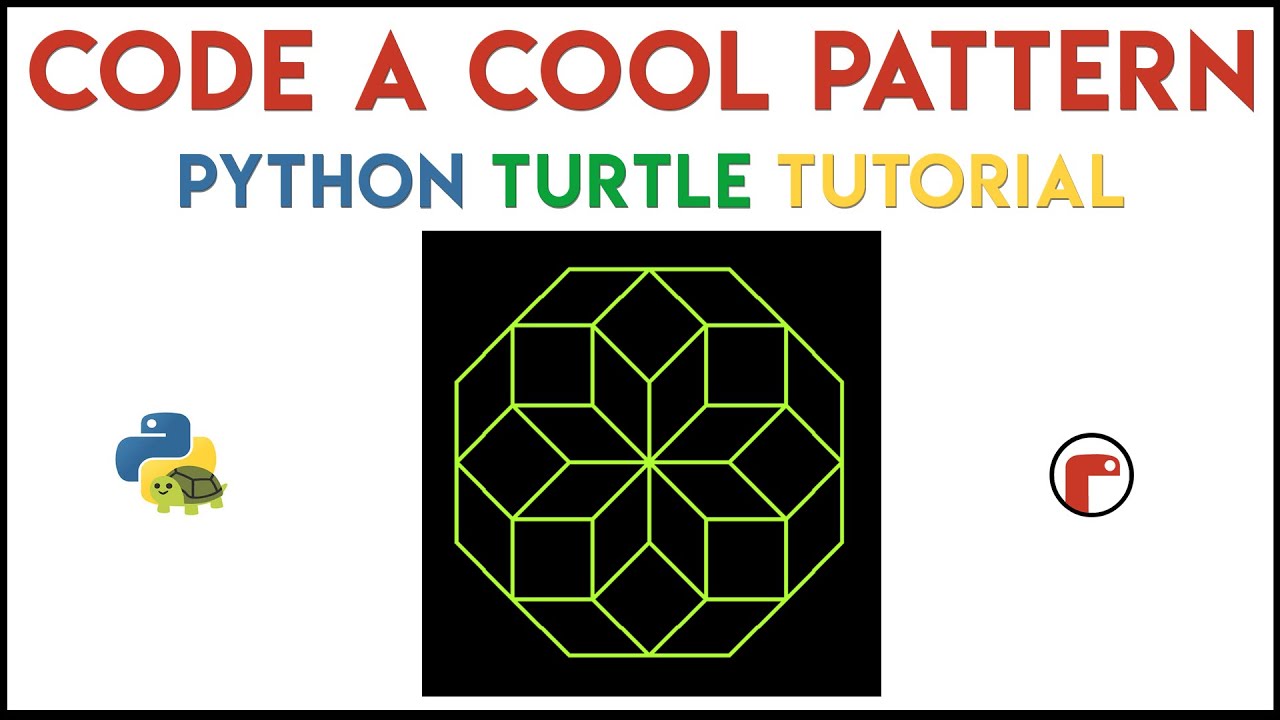 Python Turtle - Code a Cool Pattern Tutorial - YouTube