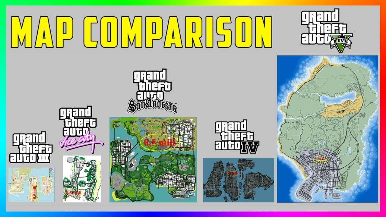 osoba Explicitní nejlépe gta v gta san andreas map comparison Uklidněte ...