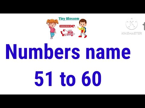 Numbers spelling 51 to 60/number names 51 to 60/numbers 51-60/numbers ...