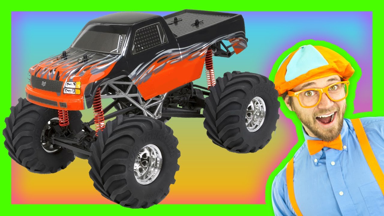 Monster Trucks for Kids - Learn Numbers and Colors - YouTube