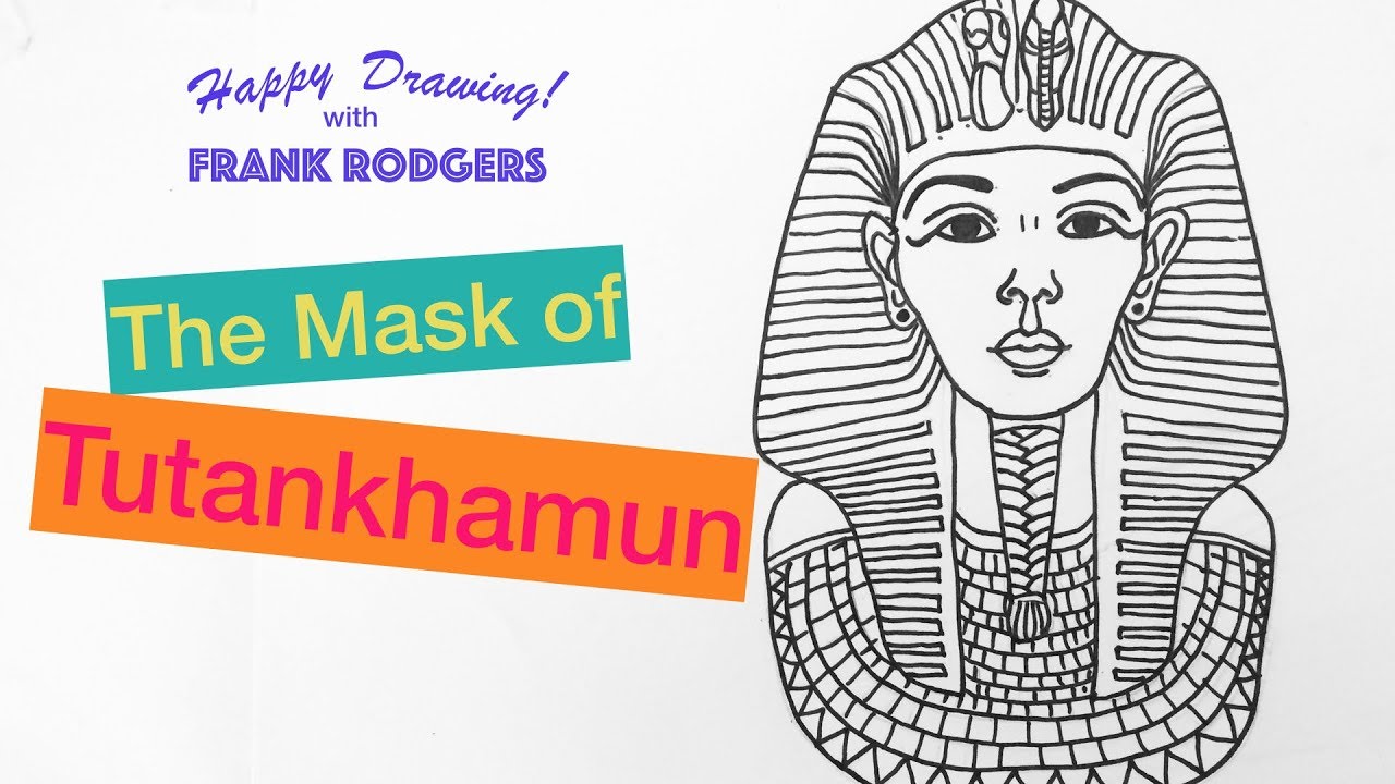 Egyptian Death Mask Drawing