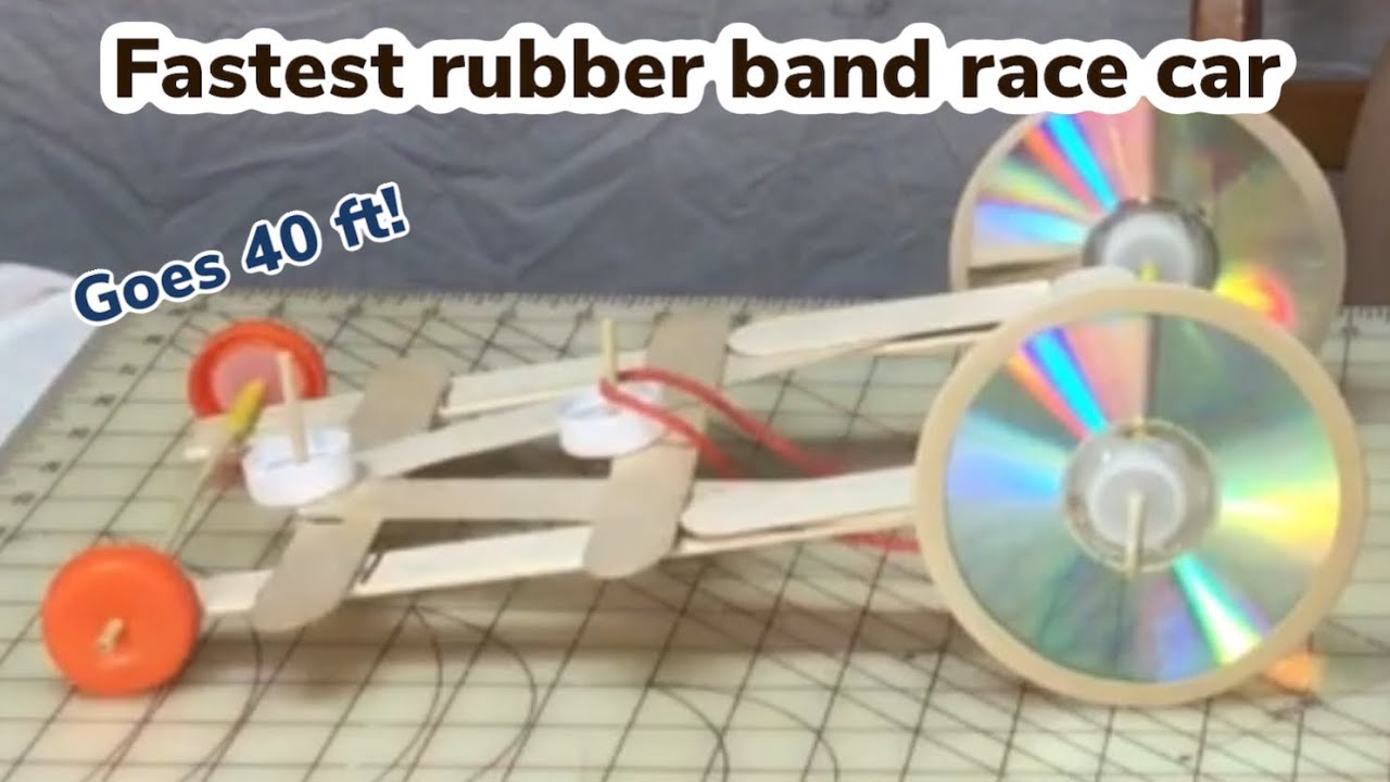 How To Make A Rubber Band Powered Race Car