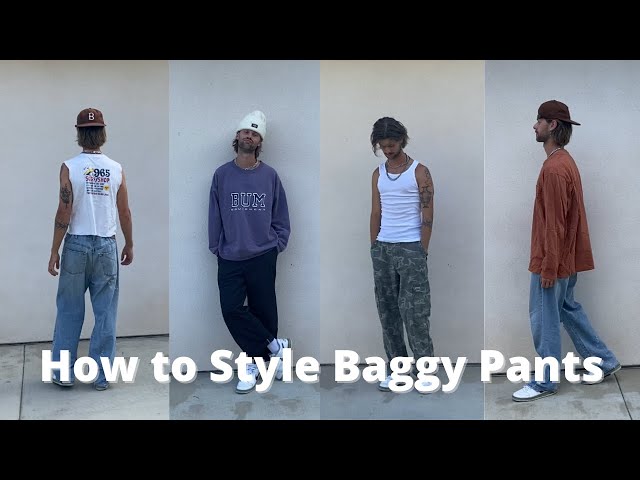 How To Style Baggy Pants | Mens Style Tips - Youtube