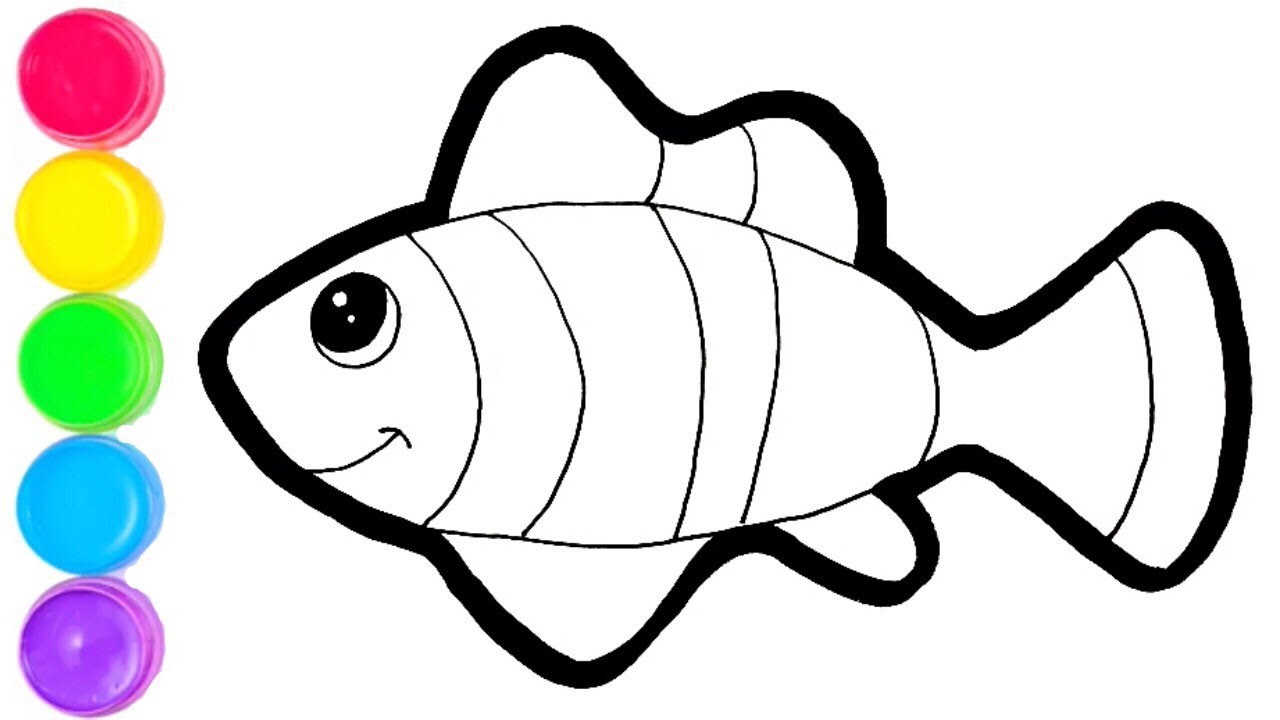 Fish Drawing For Kids