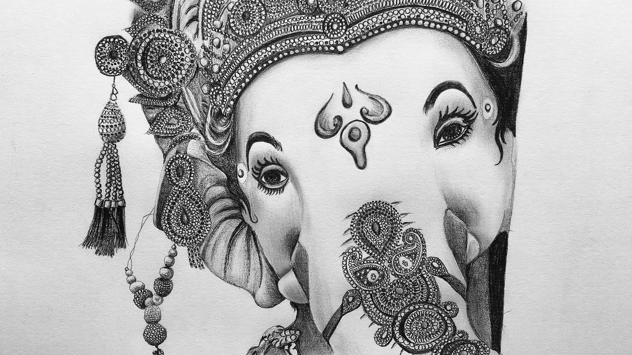 GANPATI drawing Videos | GANPATI Sketching Videos | Ganpati ...