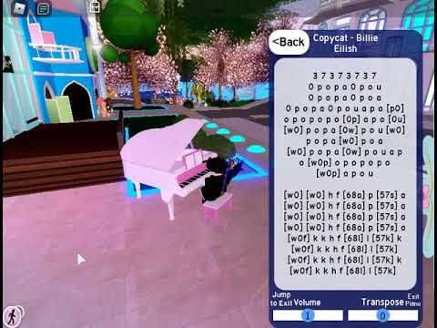 Royale🏰High Billie eilish -copycat (PIANO ROBLOX) - YouTube