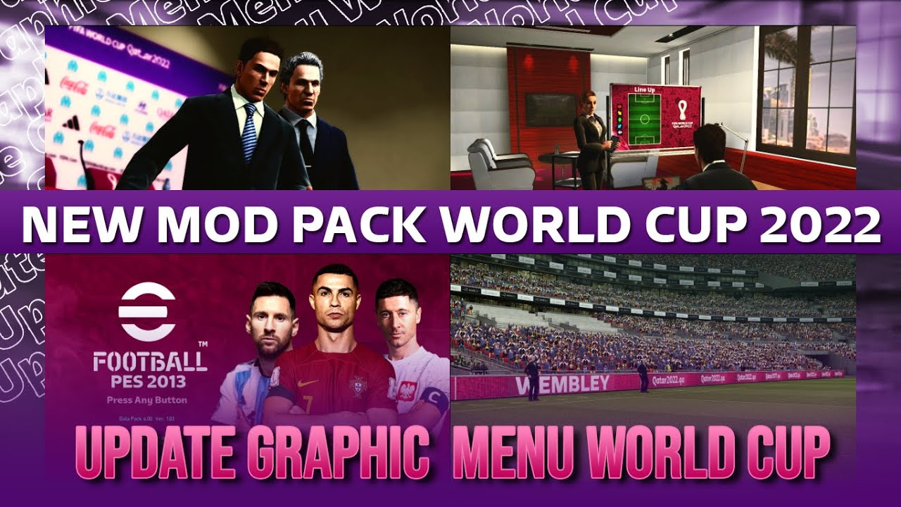 PES 2013 World Cup Qatar 2022 Mod Pack là một trong những bộ sưu tập mod độc đáo cho PES 2013, giúp bạn có thể trải nghiệm sân vận động và những tính năng đặc biệt của World Cup Quatar 2022 trên trò chơi này. Hãy tải mod ngay và cùng chơi cùng bạn bè.