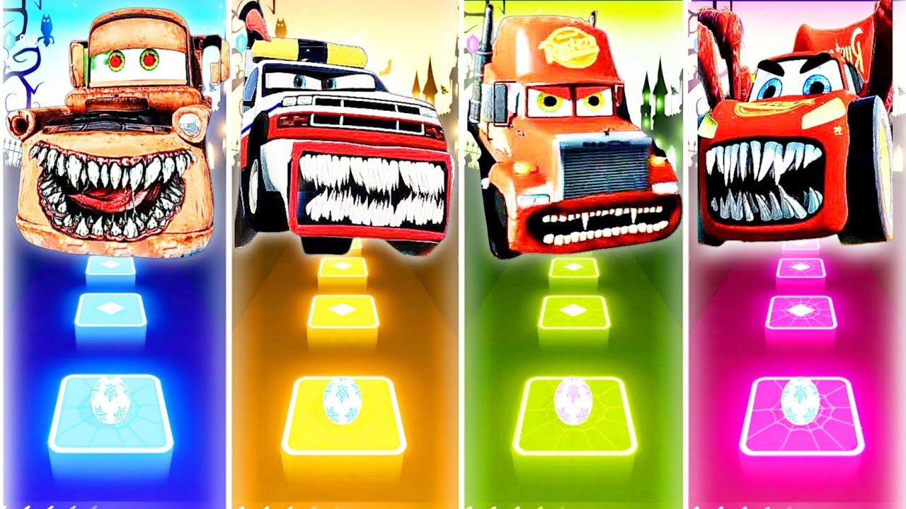 Tow mater eater vs Mack truck eater vs Taxi eater vs Mcqueen eater ...