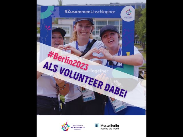 #Berlin2023 - Special Olympics World Games - ALS VOLUNTEER DABEI