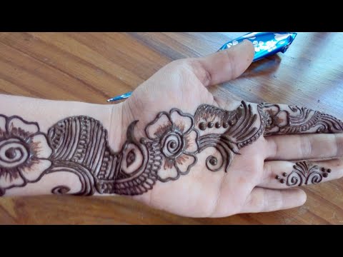 Beautiful Front Side Arabic Mehndi Designs Left Hand Arebic Mehndi Designs Youtube