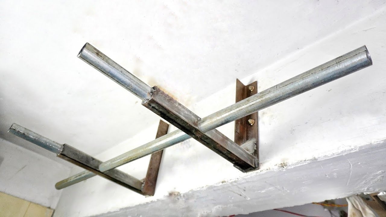 Homemade Pull-Up Bar /Chin-Up Bar | Diy - Youtube