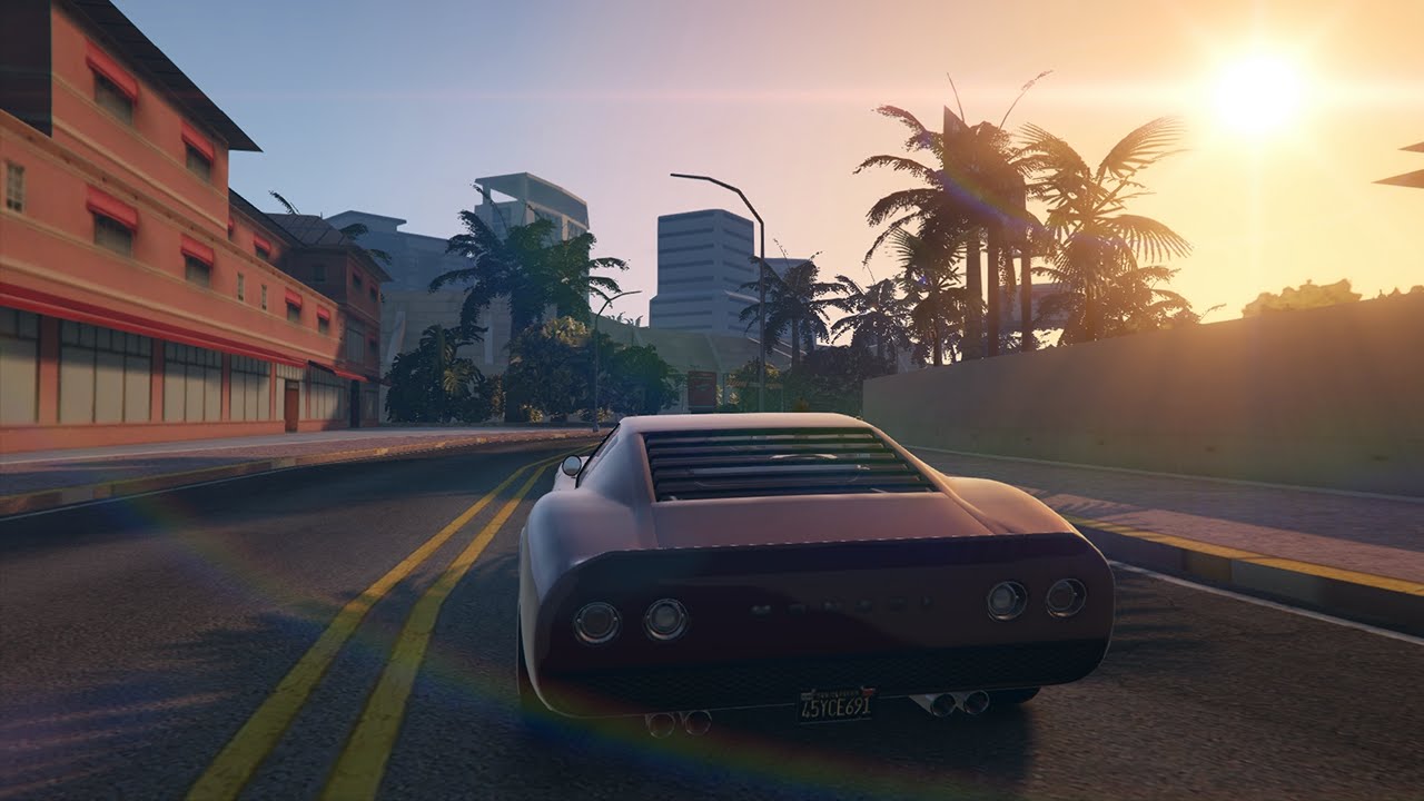 GTA 5 Vice City Mod Gameplay - Vice City In GTA 5 - YouTube