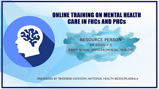 Online Training On Mental Health Care In Phcs And Fhcs