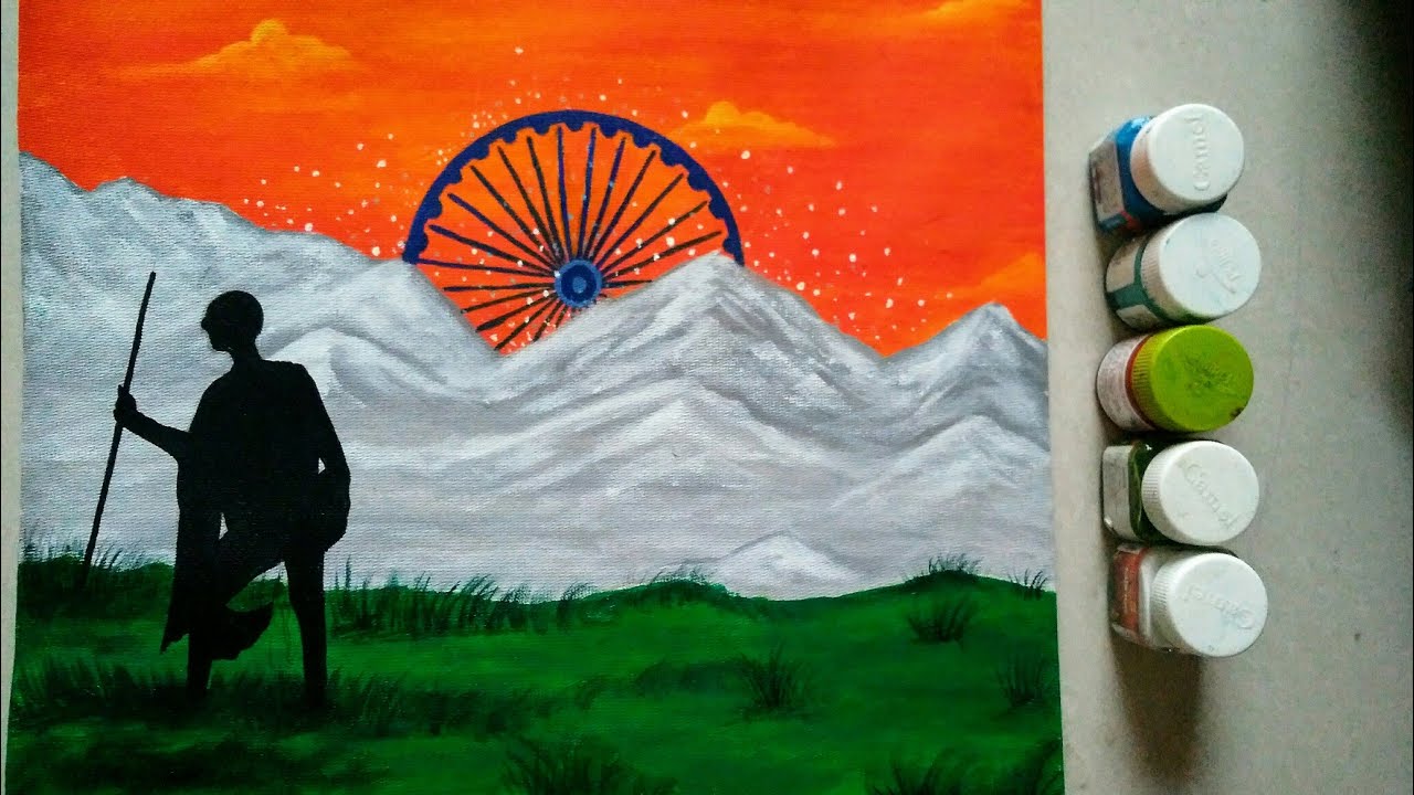 How To Draw Republic Day Drawing Easy Independence Day Painting ...