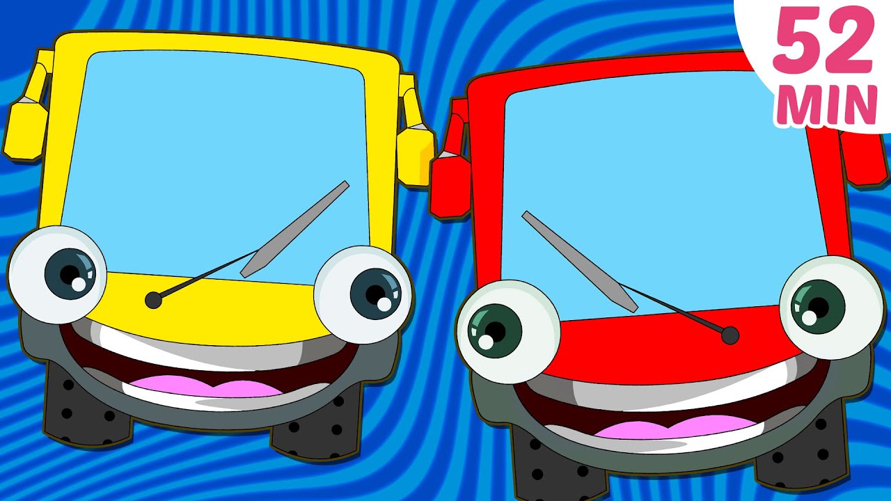 Wheels On The Bus Song + More Kids Songs By HooplaKidz - YouTube