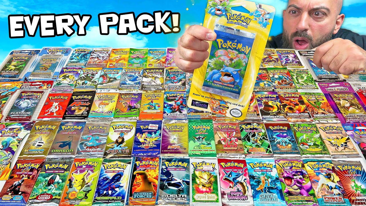 I Opened EVERY Pack of Pokemon Cards! ($30,000) - YouTube