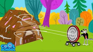 The Three Little Pigs BUILD THEIR HOUSES! Animated Stories for Kids | Story Time with Ms. Booksy