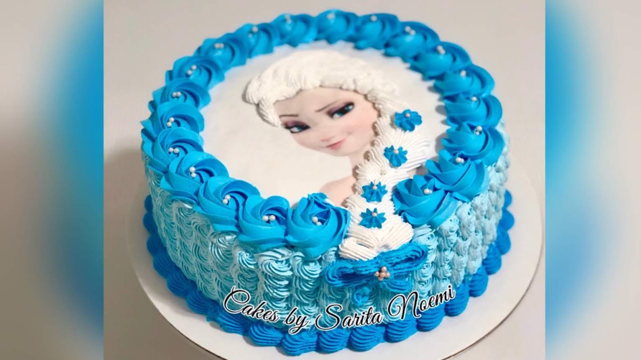 How to Make a Frozen Elsa cake | Disney princess cake | Pastel de ...