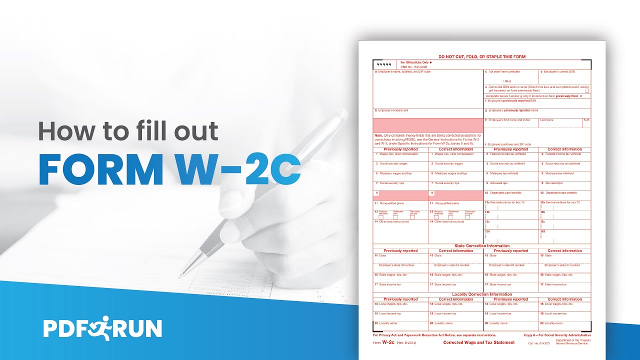 W2c Printable Form - Printable Forms Free Online