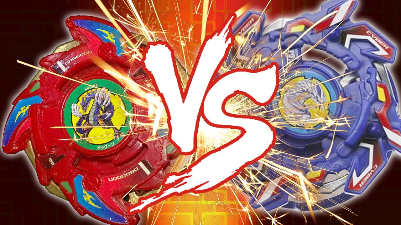 BATALHA BEYBLADE!! Dragoon V VS Cyber Dragoon - YouTube