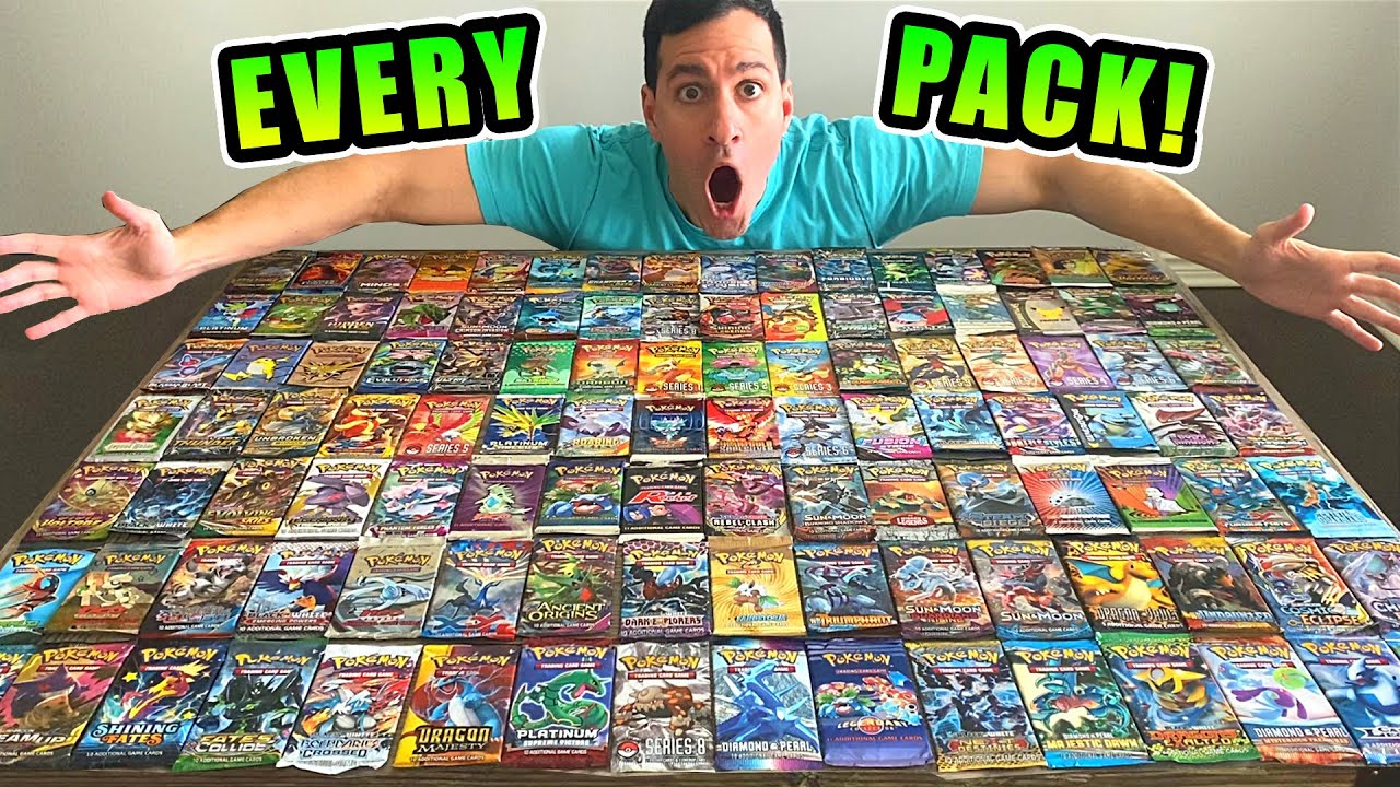 Opening EVERY Pack of Pokemon Cards! - YouTube