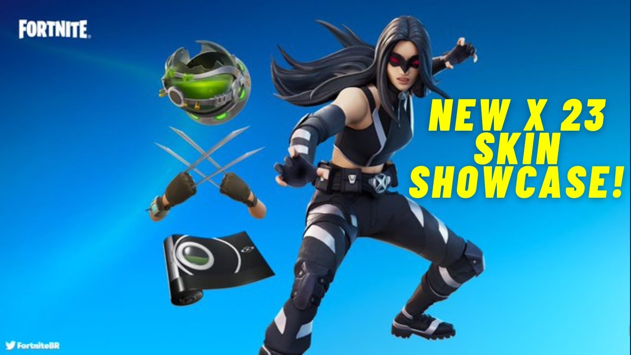 *NEW* X 23 Fortnite Skin & All Cosmetics in game look Season 4! - YouTube