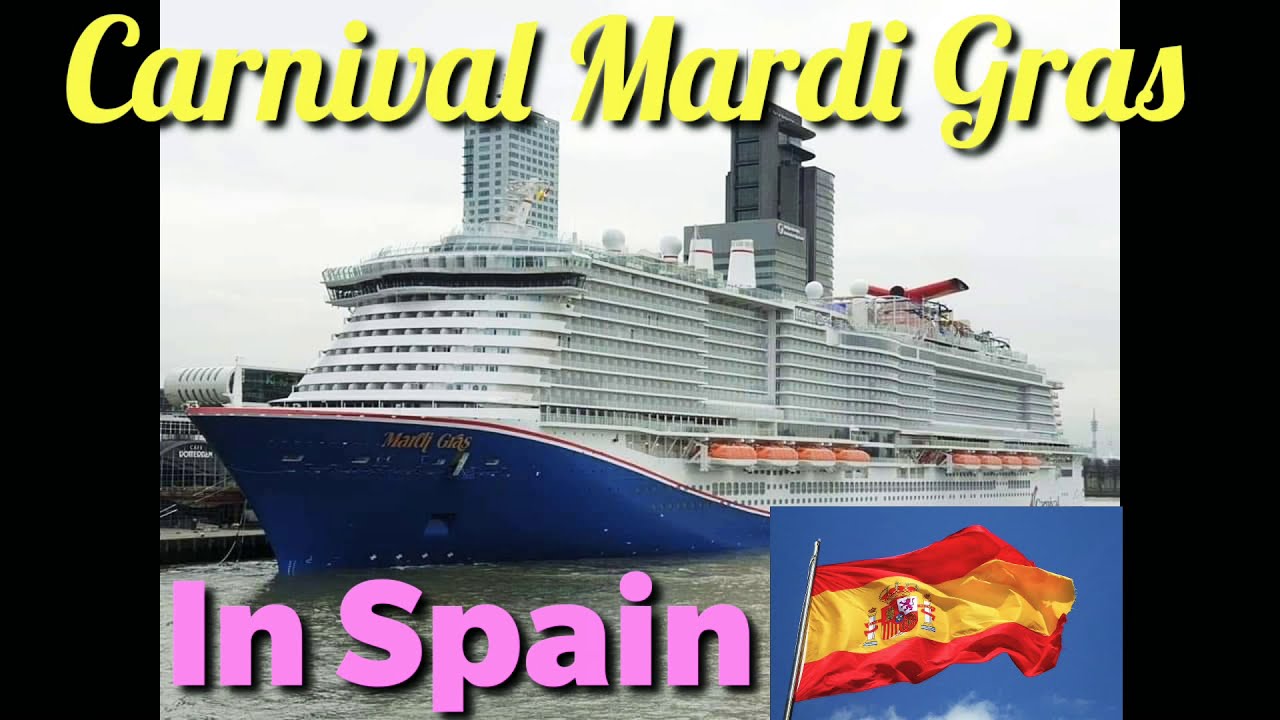 Carnival Mardi Gras Ship Tour in Barcelona Spain - YouTube