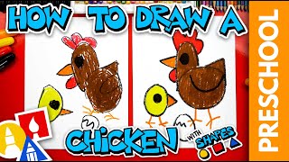 How To Draw A Chicken - Mom And Baby - Preschool