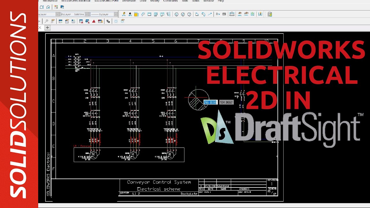 Electrical Schematic and DraftSight - YouTube