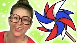 How to Make a Pinwheel - Arts and Crafts w/ Crafty Carol (Cool School)