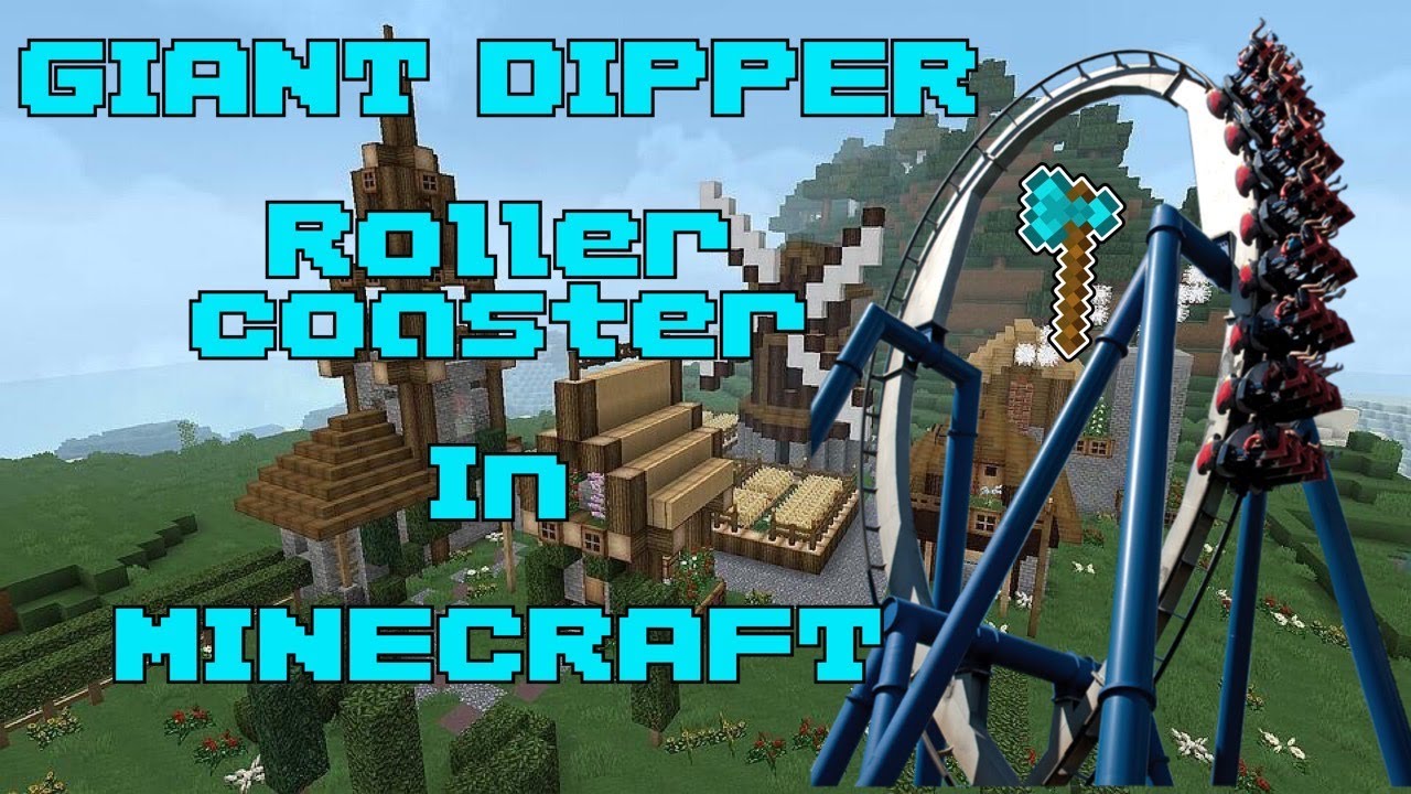 The Giant Dipper Roller Coaster rebuilt in Minecraft by LiL X - YouTube