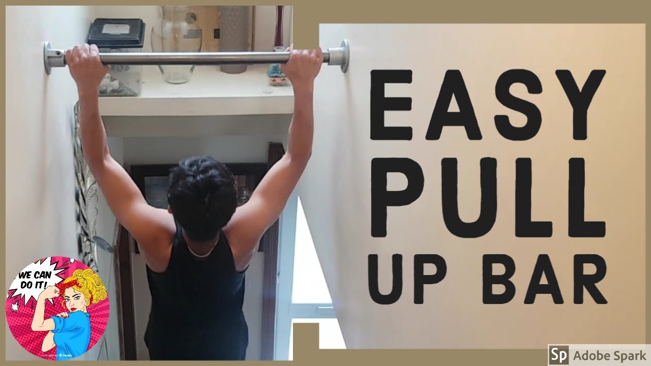 Worlds Easiest - Diy Pull Up Bar Without A Doorway - Indoor - Youtube