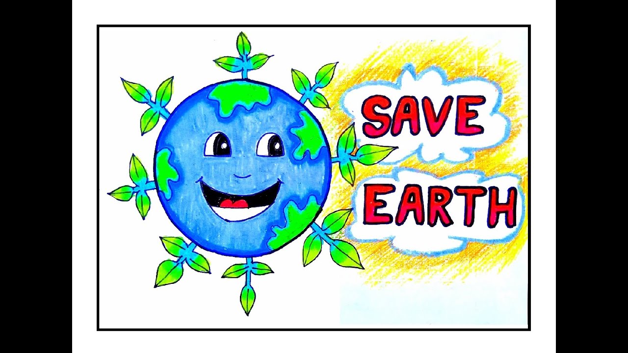 #Earthdaydrawing EARTH DAY POSTER/WORLD EARTH DAY DRAWING FOR ...