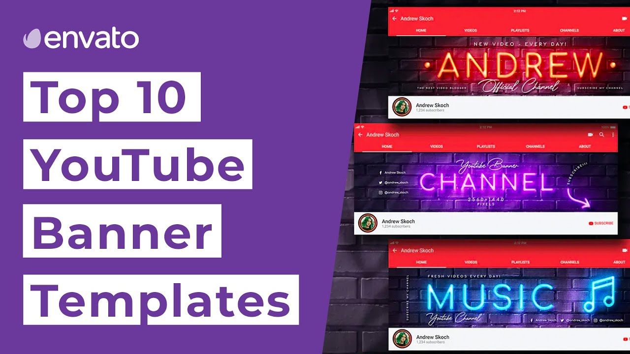 Mẫu Banner YouTube hay nhất: Bạn đã bao giờ tự hỏi về cách làm cho banner YouTube của mình thực sự nổi bật giữa các kênh khác? Chúng tôi sẵn sàng giúp đỡ với một loạt các mẫu banner YouTube hay nhất! Chỉ cần xem qua và tìm kiếm mẫu yêu thích của bạn. 