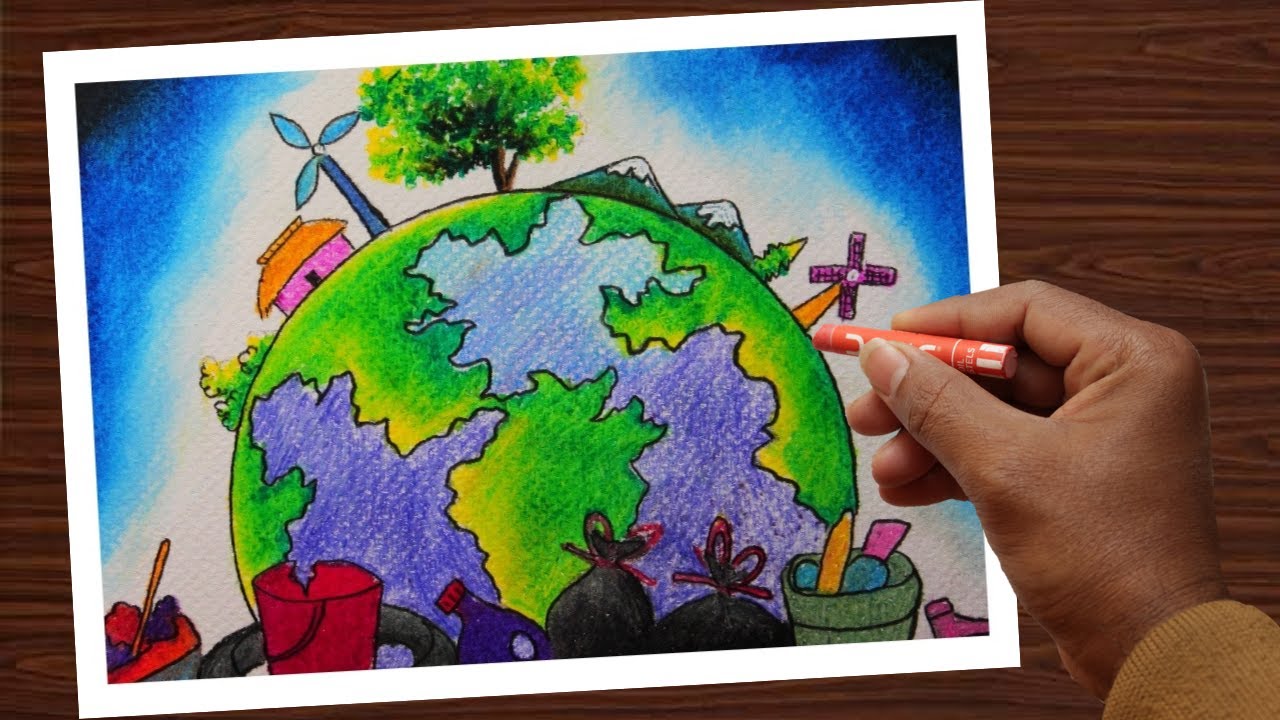 Healthy air Healthy planet drawing | Poster drawing on Healthy air ...