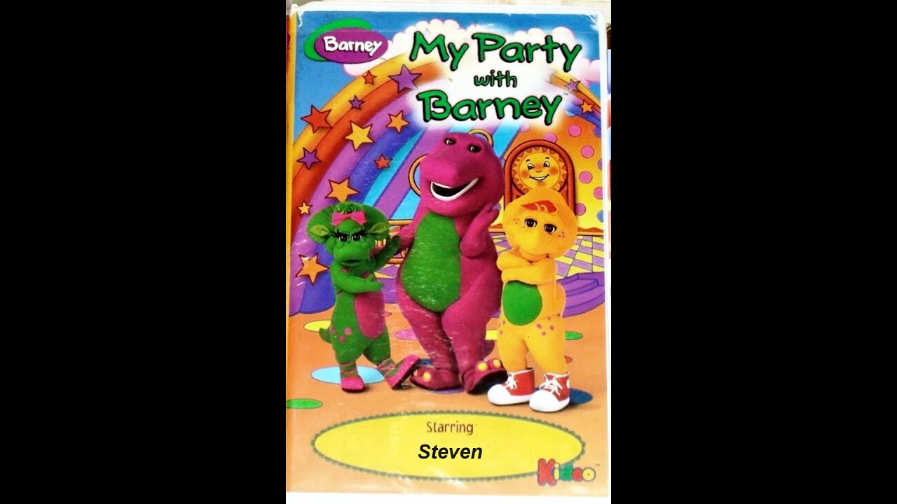 My Party with Barney 1998 VHS Kideo Starring Steven - YouTube