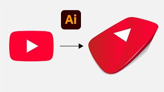 How to Create Stylish 3D YouTube Logo in Illustrator