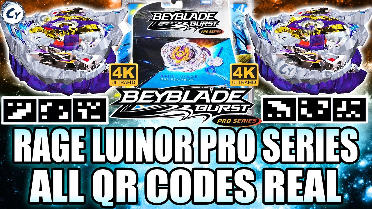 QR RAGE LUINOR PRO SERIES QR CODE + ALL LUINORS BEYBLADE BURST PRO ...