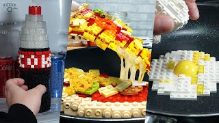 Lego In Real Life 5 Episodes - Chocolate Cake / Stop Motion Cooking  ASMR