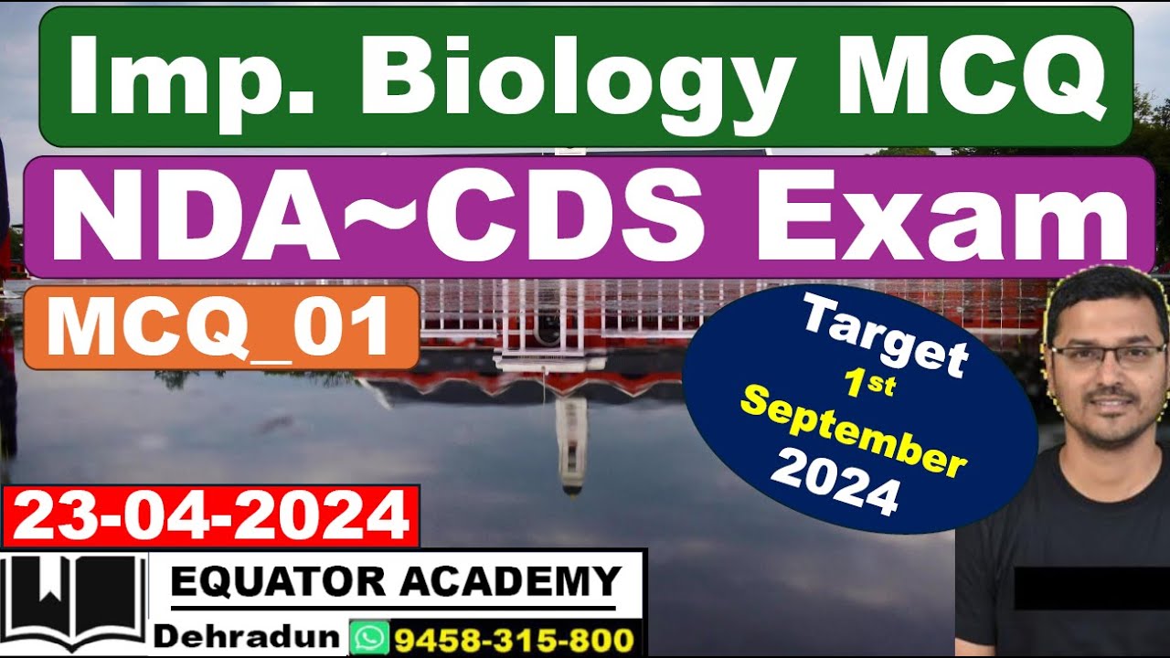 Biology for NDA & CDS Exam | General Knowledge Paper | Biology MCQ-1 ...