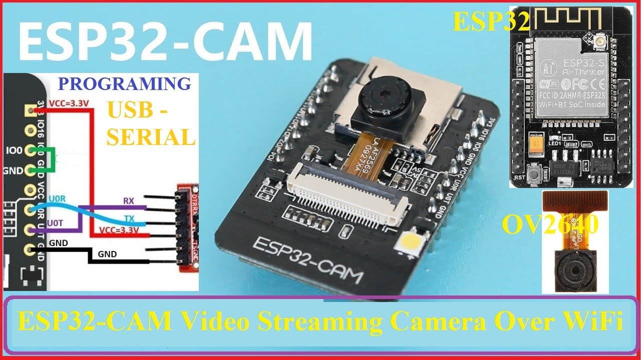 ESP32-CAM Video Streaming Camera Over WiFi | Security Camera System for ...