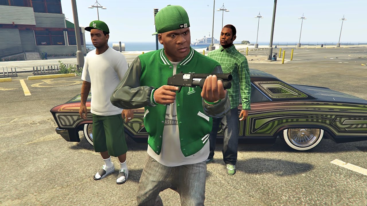 GTA 5 FRANKLIN & LAMAR - WE OUT FOR BLOOD - GANG WARS (GTA 5 MODS ...