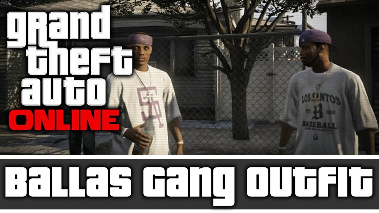 GTA 5 Online - BALLAS Gang Outfit And CUSTOMIZATION! - YouTube